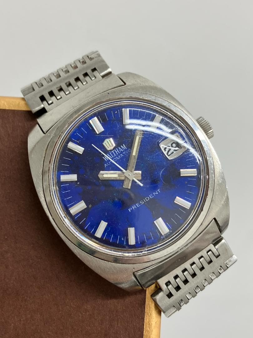 WALTHAM　ウォルサム　自動巻き　プレジデント　デイト　不動　ジャンク