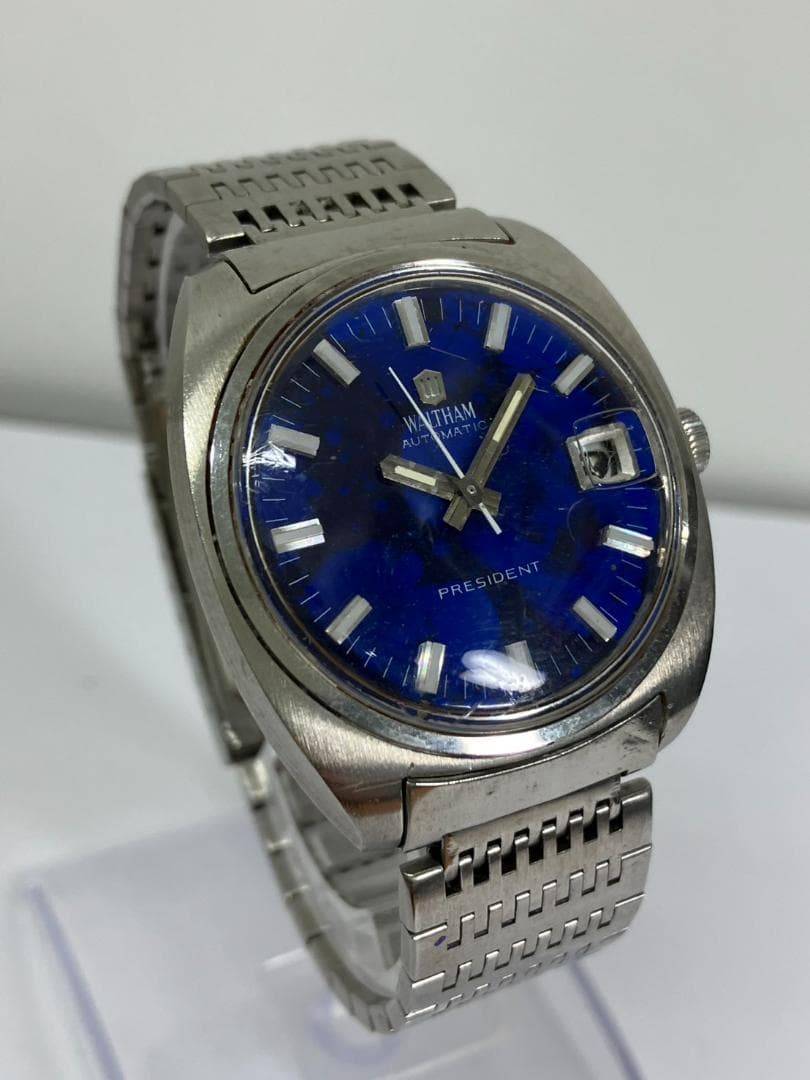 WALTHAM　ウォルサム　自動巻き　プレジデント　デイト　不動　ジャンク