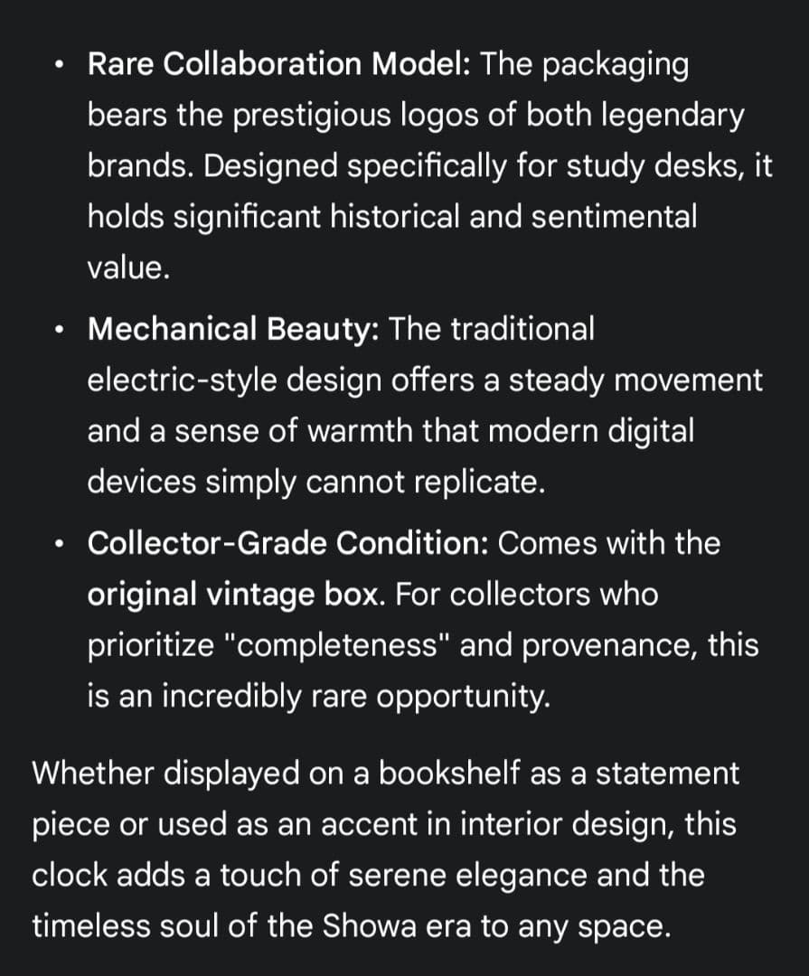 ナショナルNational 電気時計 スペースエイジ昭和レトロ赤針未使用丸み