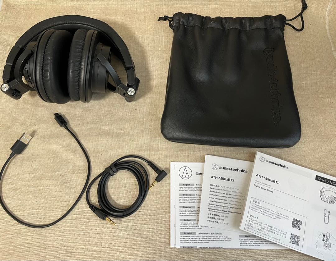 Audio-Technica ワイヤレスヘッドホン ブラック
