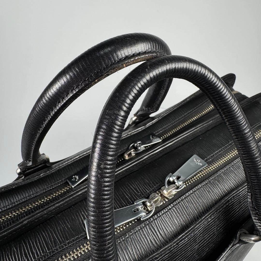 aniary アニアリ ウェーブレザー ビジネスバッグ ブリーフケース A4収納