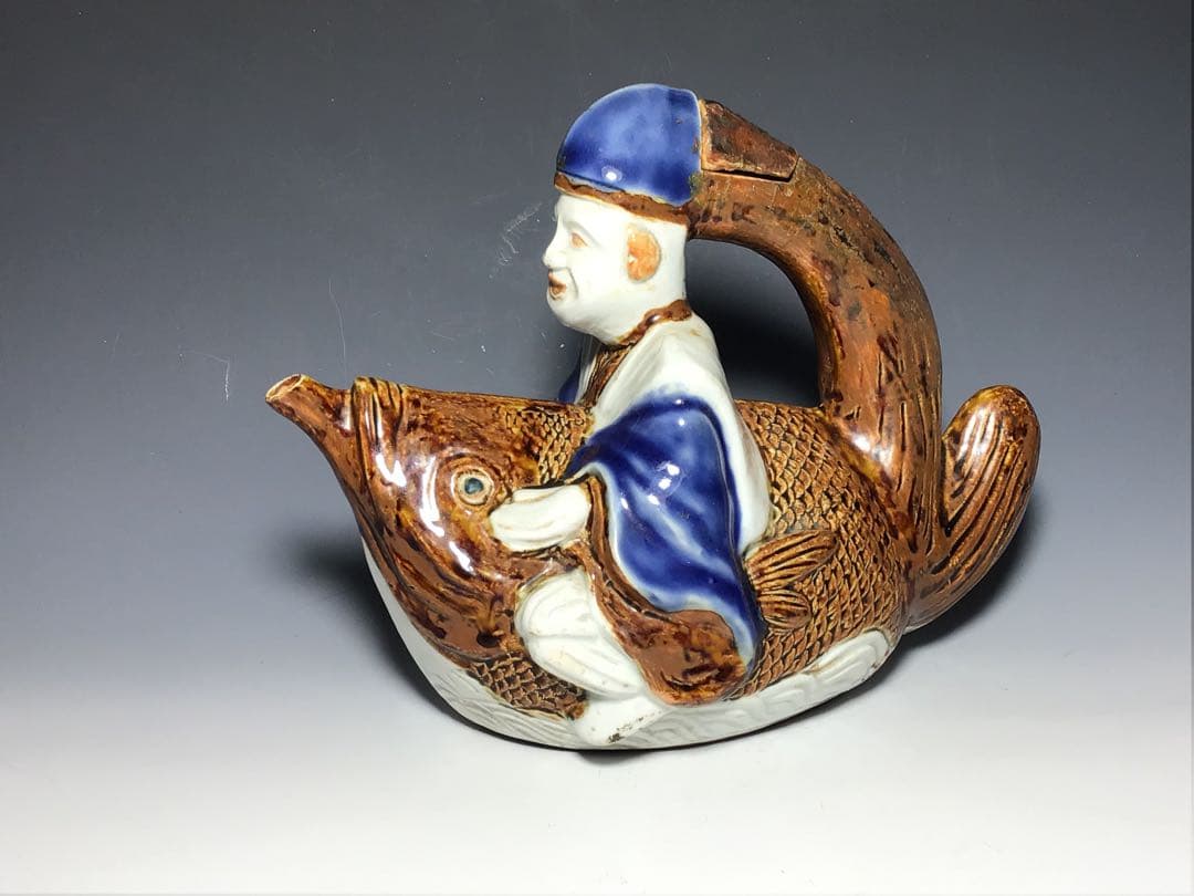 大幅値下げ❗️「古平戸」鯛乗恵比寿大黒文水注