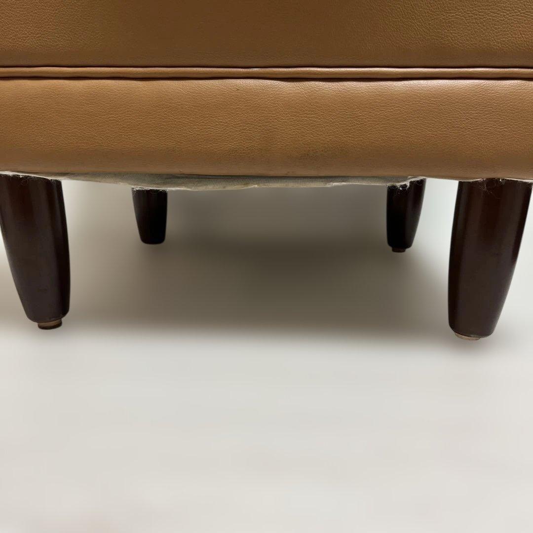 karimokuカリモク　ビンテージスツール (オットマン、ソファ)訳あり　合皮