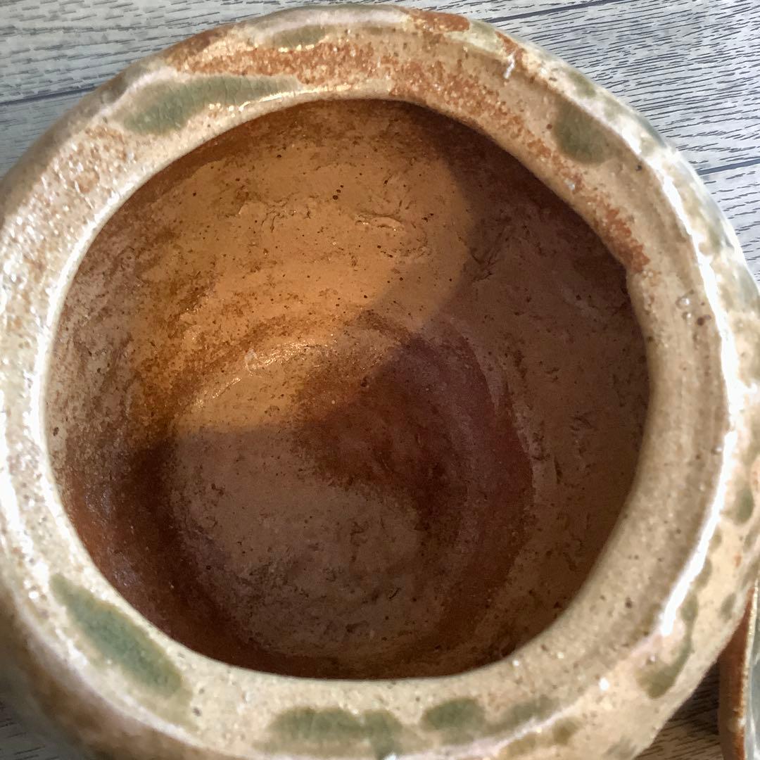 【茶道具】奥田英山　信楽鬼桶水指