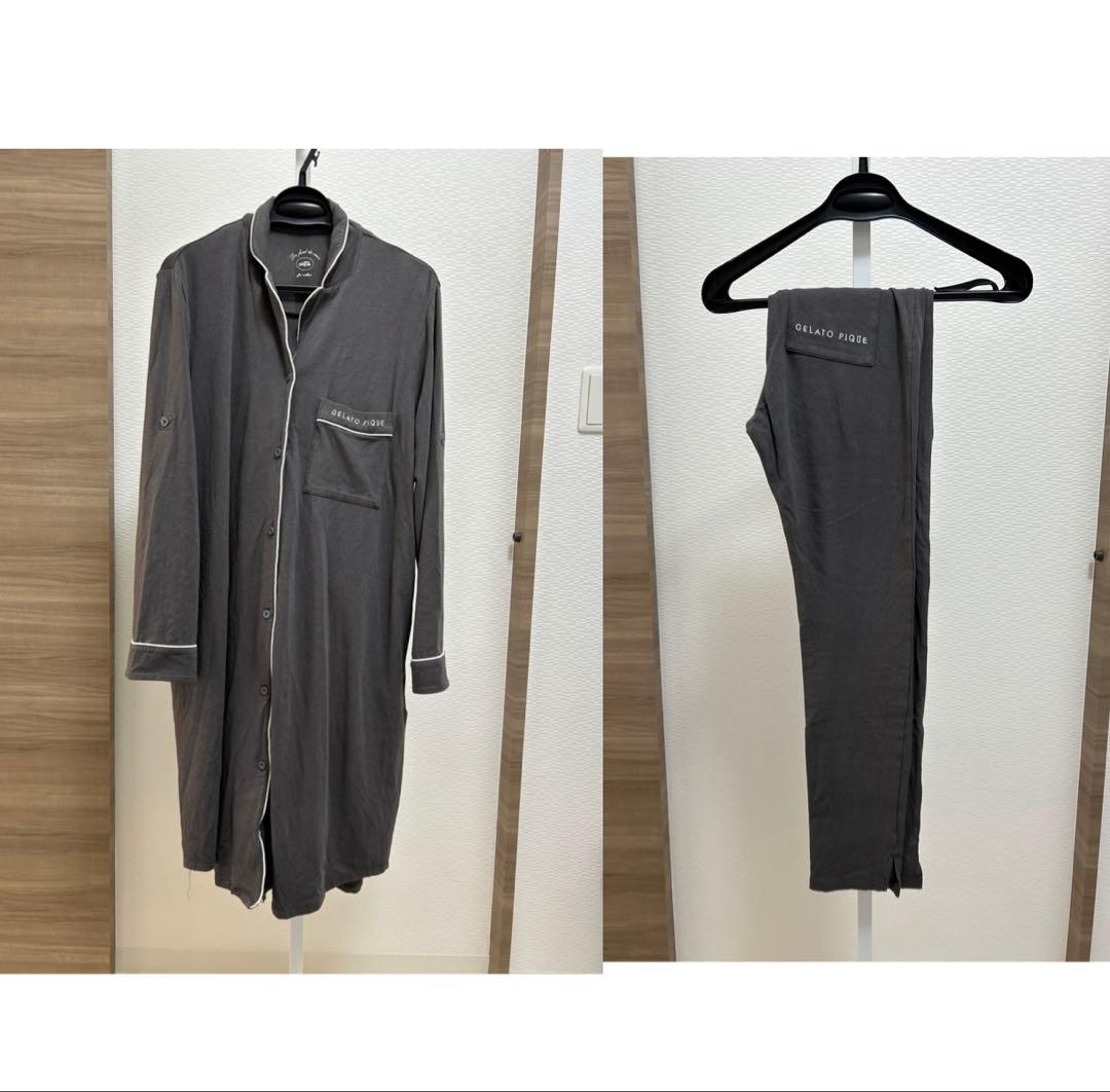 gelato pique マタニティシャツワンピース　レギンス　グレー