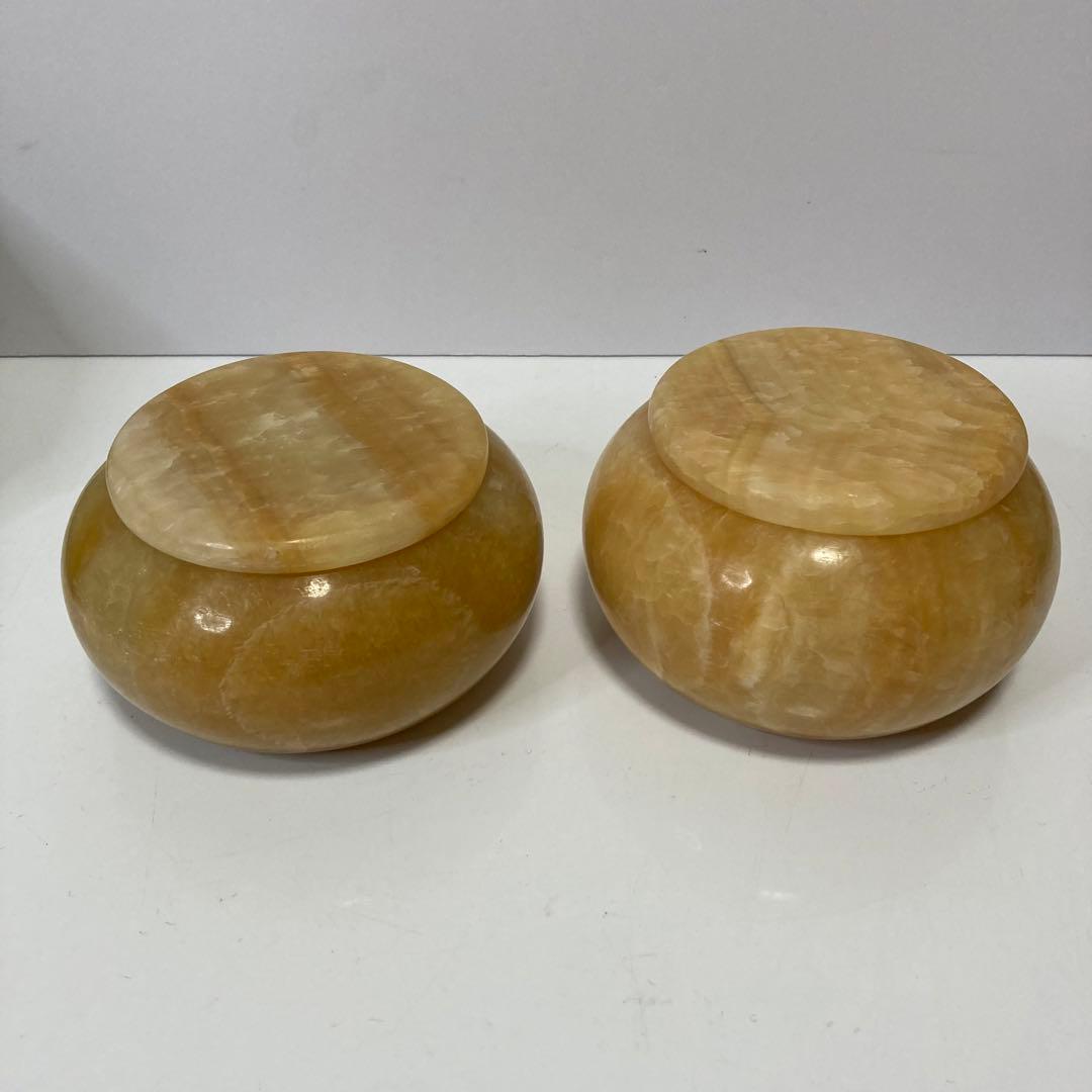 瑪瑙 碁石 大理石碁笥