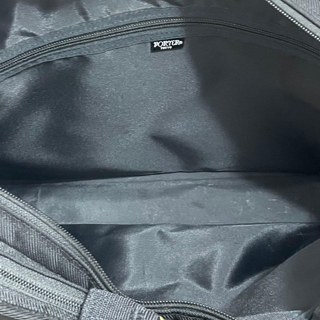 美品✨ ポーター テンション 2層式 2way 黒 ビジネスバッグ　自立