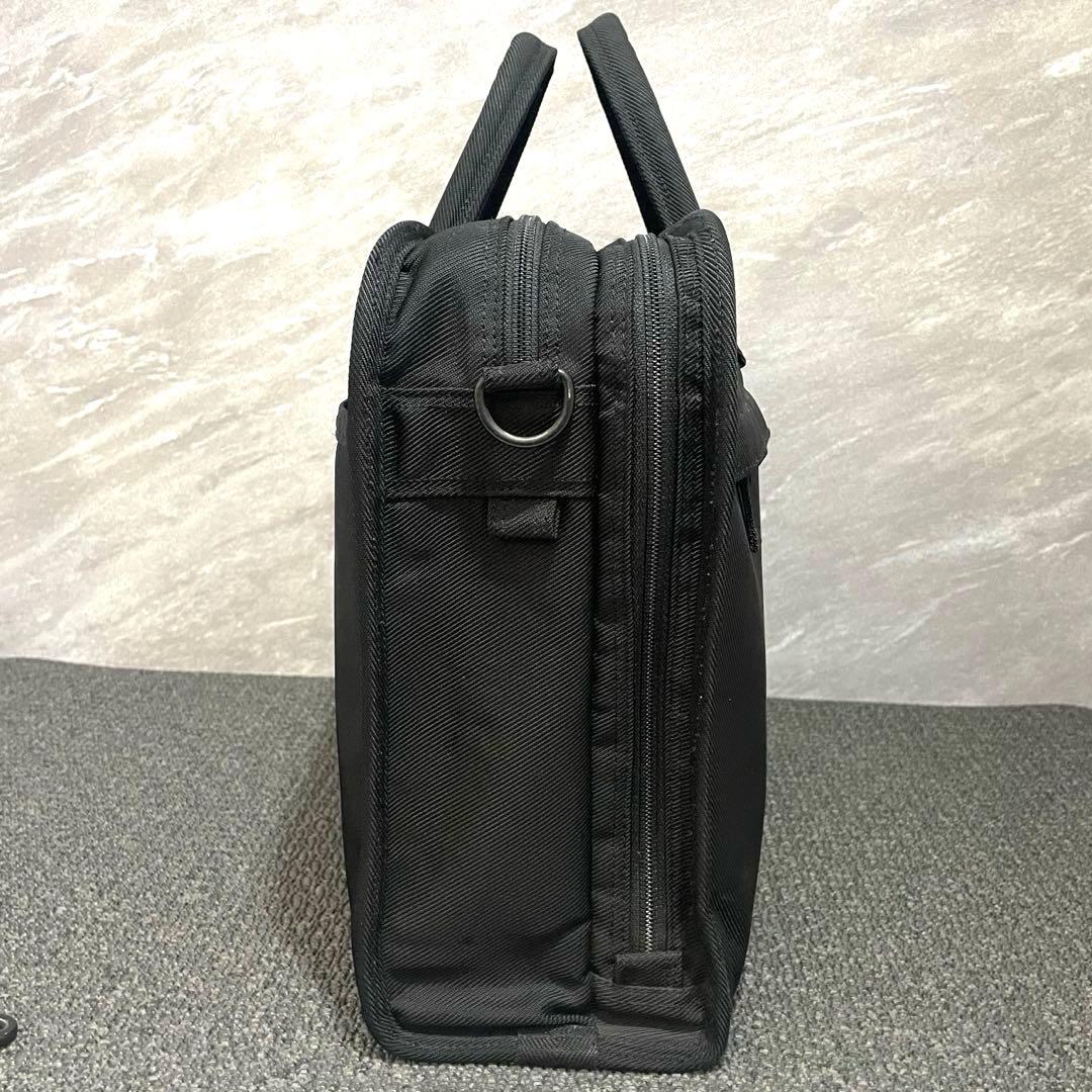 美品✨ ポーター テンション 2層式 2way 黒 ビジネスバッグ　自立