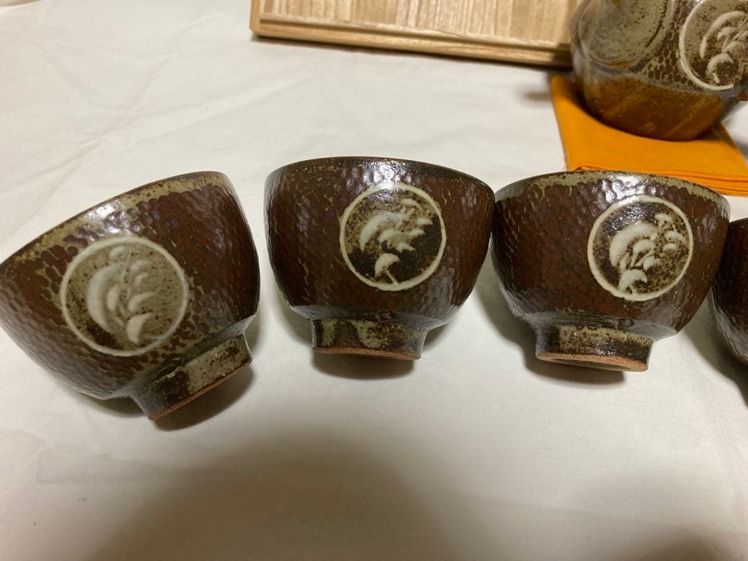 島岡達三　人間国宝　益子焼　象嵌番茶器　濱田庄司の弟子　民藝