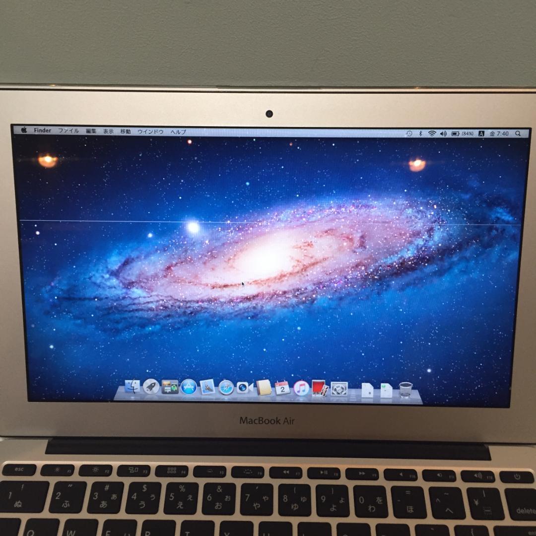 【美品難有箱付】 MacBook Air 11' Core-i7 充放電：34回