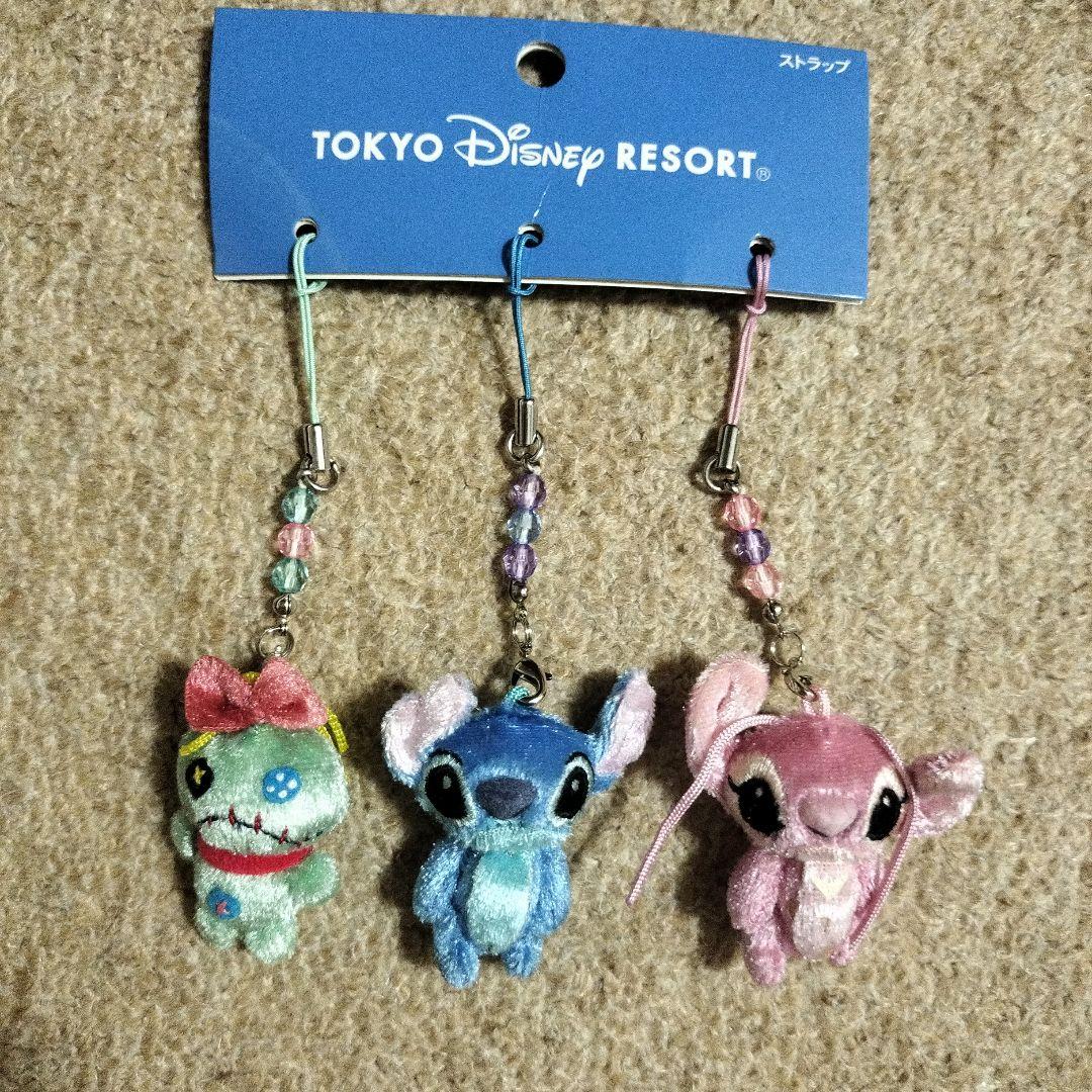 スティッチ　エンジェル 　スクランプ　ストラップ　東京ディズニーリゾート