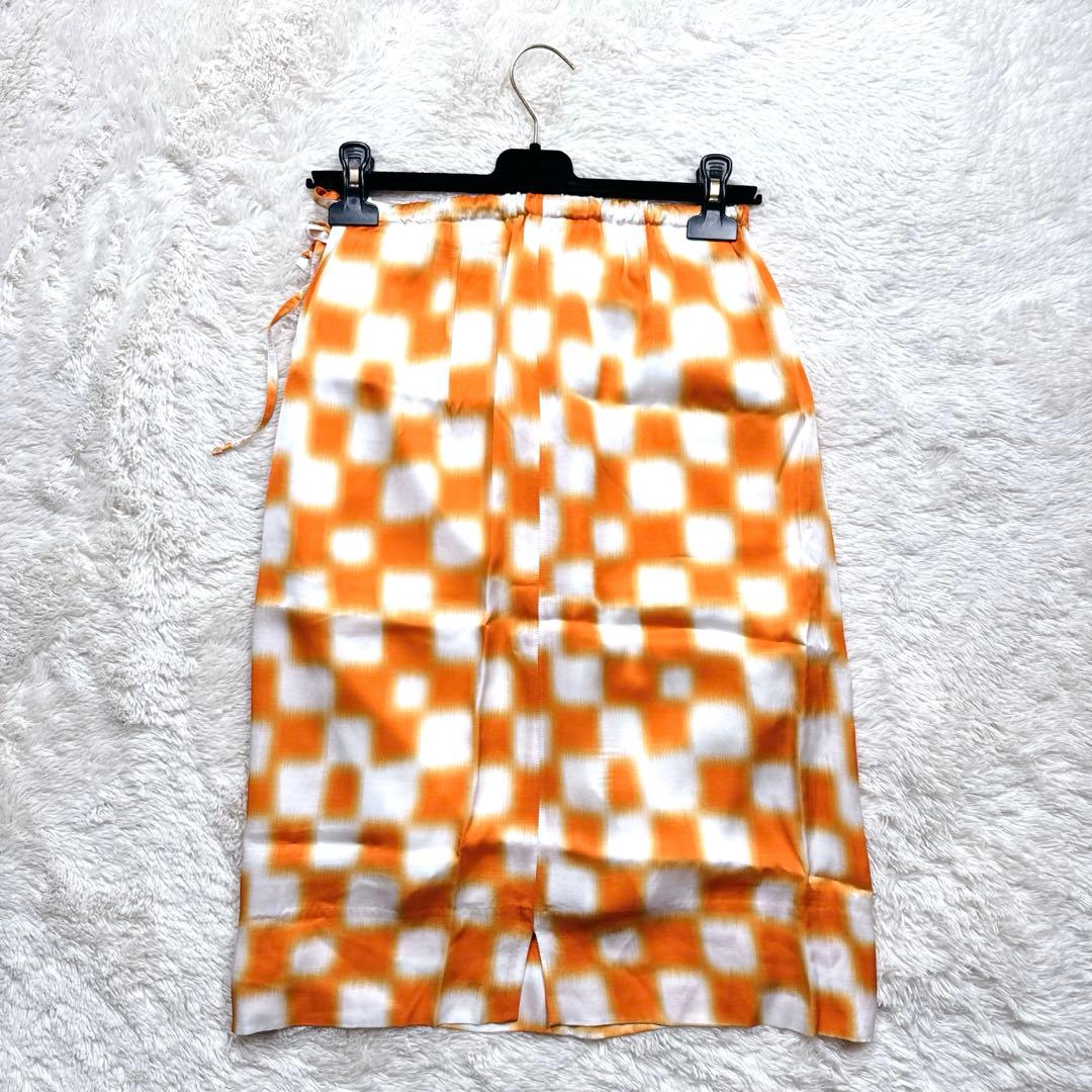 極美品 Dries Van Noten チェック柄 スカート 34 総柄