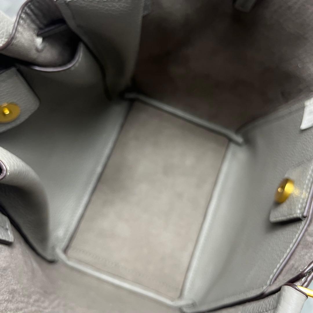 Tory Burch マックグロー ハンドバッグ グレー系 レザー