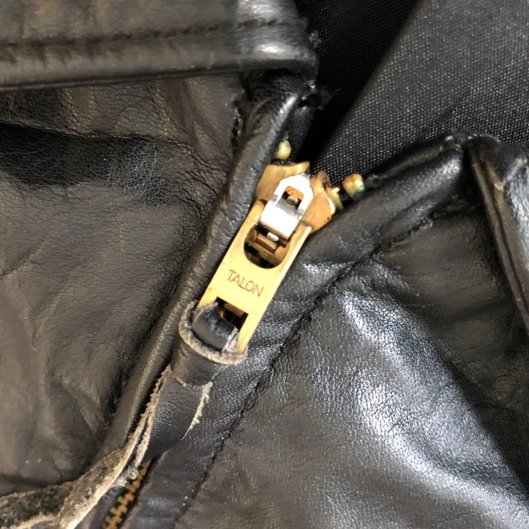 ★ヴィンテージ★シングルレザーライダースジャケット 70's 80's