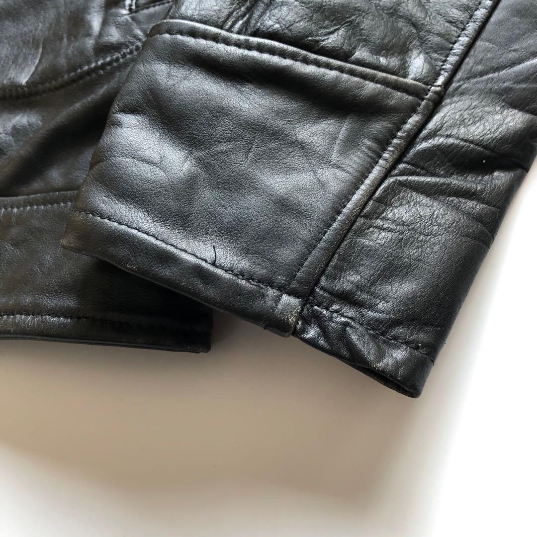 ★ヴィンテージ★シングルレザーライダースジャケット 70's 80's