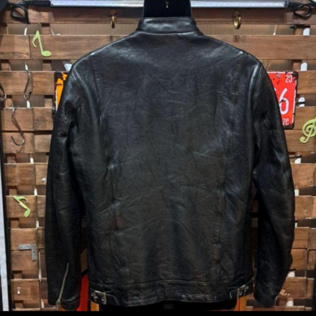 定価10万　ヒステリックグラマー　ラムレザー　シングルライダースジャケット　Ｍ