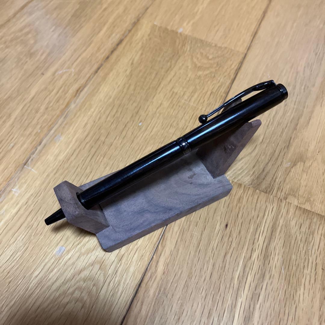 新作ボールペン　黒檀