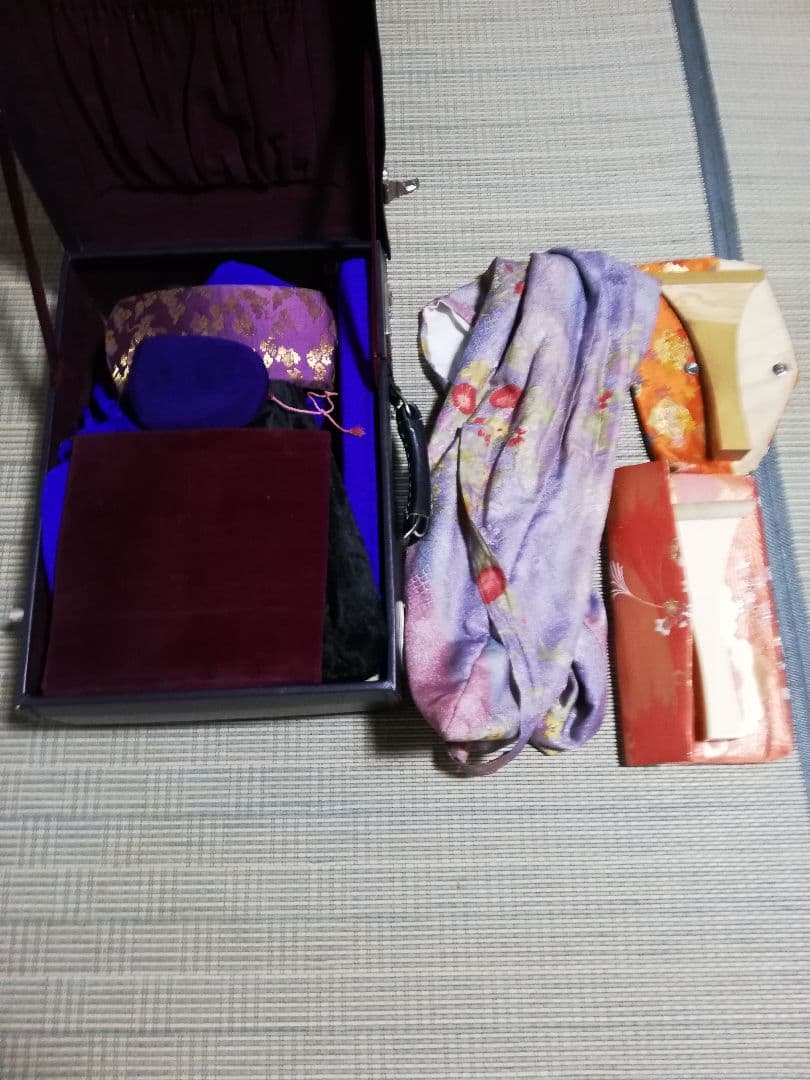 三味線本体 白黒 約90㌢短棹サイズ 付属品あり