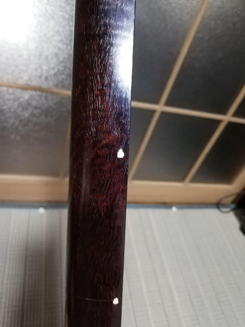 三味線本体 白黒 約90㌢短棹サイズ 付属品あり