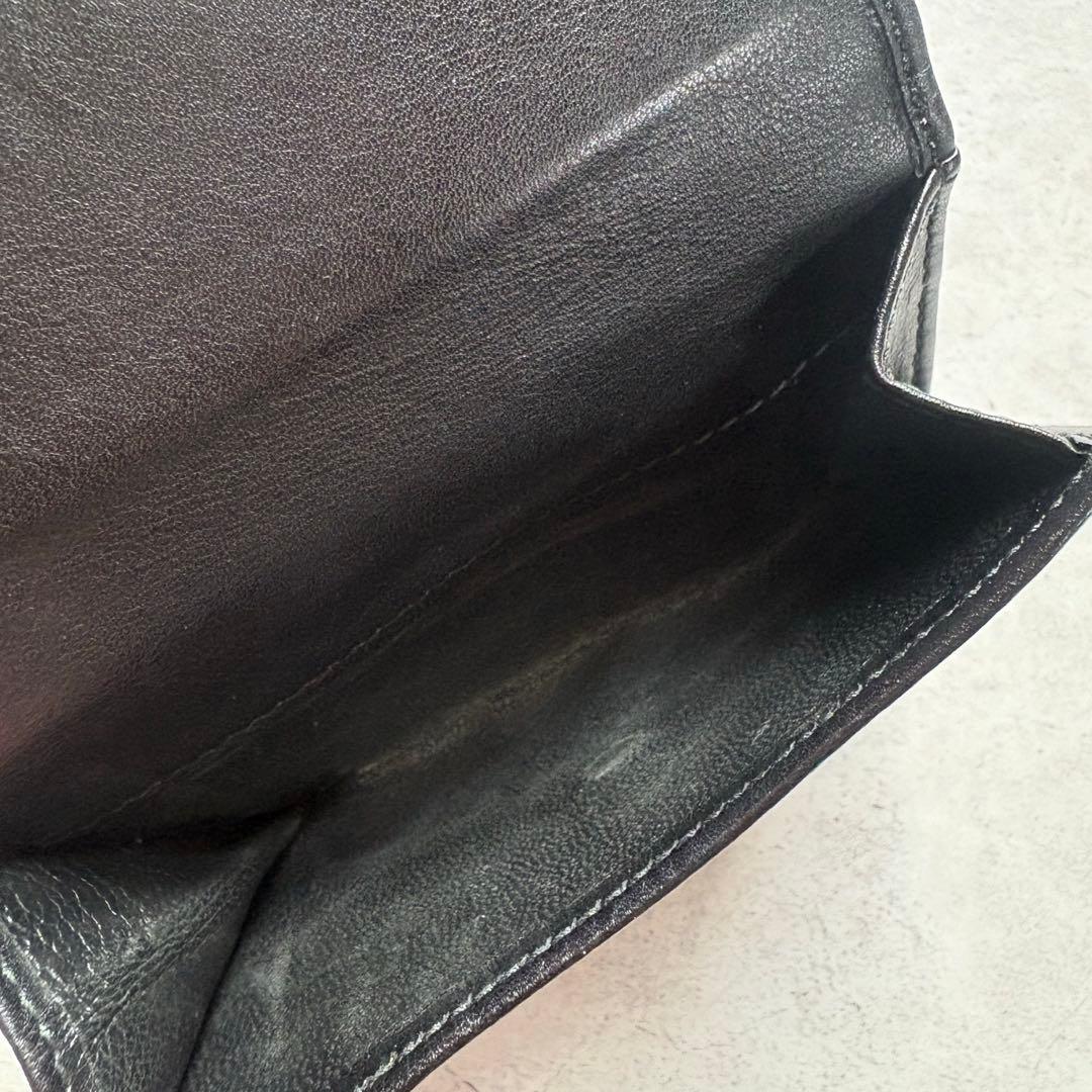 GUCCI グッチ　GGマーモント　二つ折り財布　ブラック