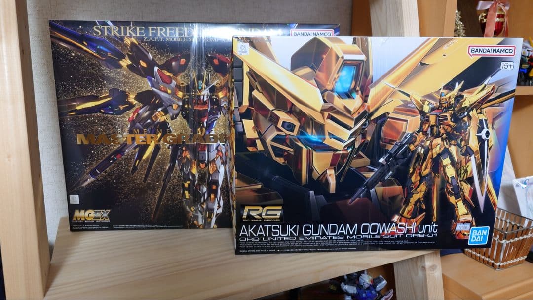 MGEX ストライクフリーダムガンダム & RG アカツキガンダム
