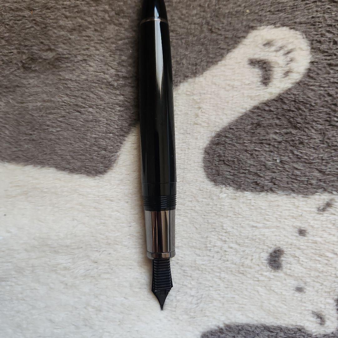【美品】セーラー万年筆　ブラックラスター　EF