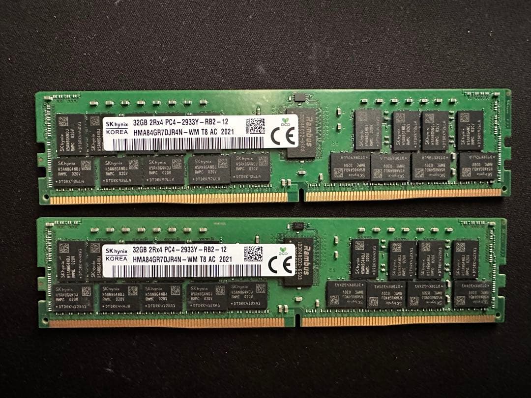 勤*人様 SK hynix 32GB DDR4 メモリ PC4-2933Y 2枚