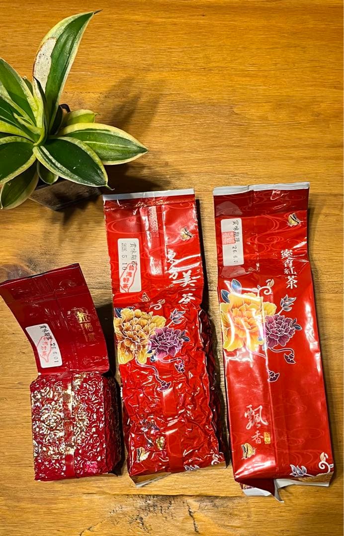 【台湾好茶】坪林紅茶三姉妹セット 蜜香紅茶+東方美人茶+紅梅紅茶各150g*1包