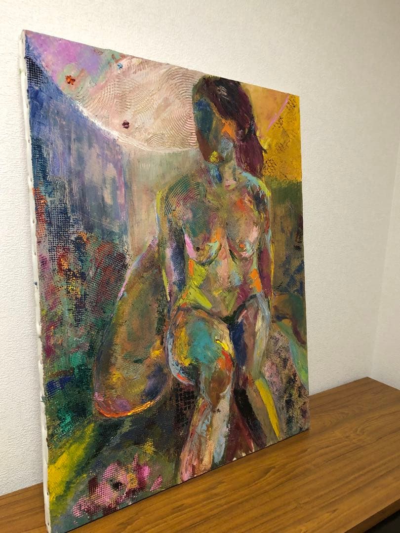 絵画　一点物　油絵　F30号　micchan作