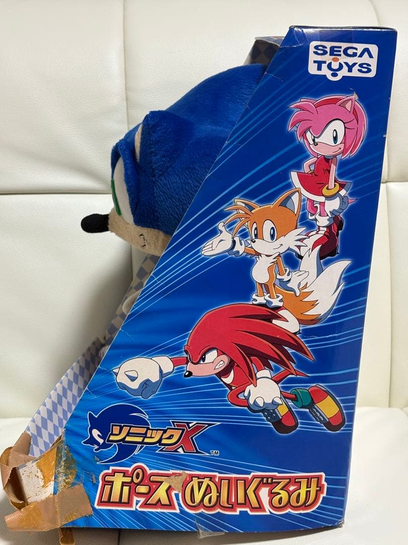 G*y様 ソニック X アニメ 2003年 当時 ポーズぬいぐるみ 箱付き レア