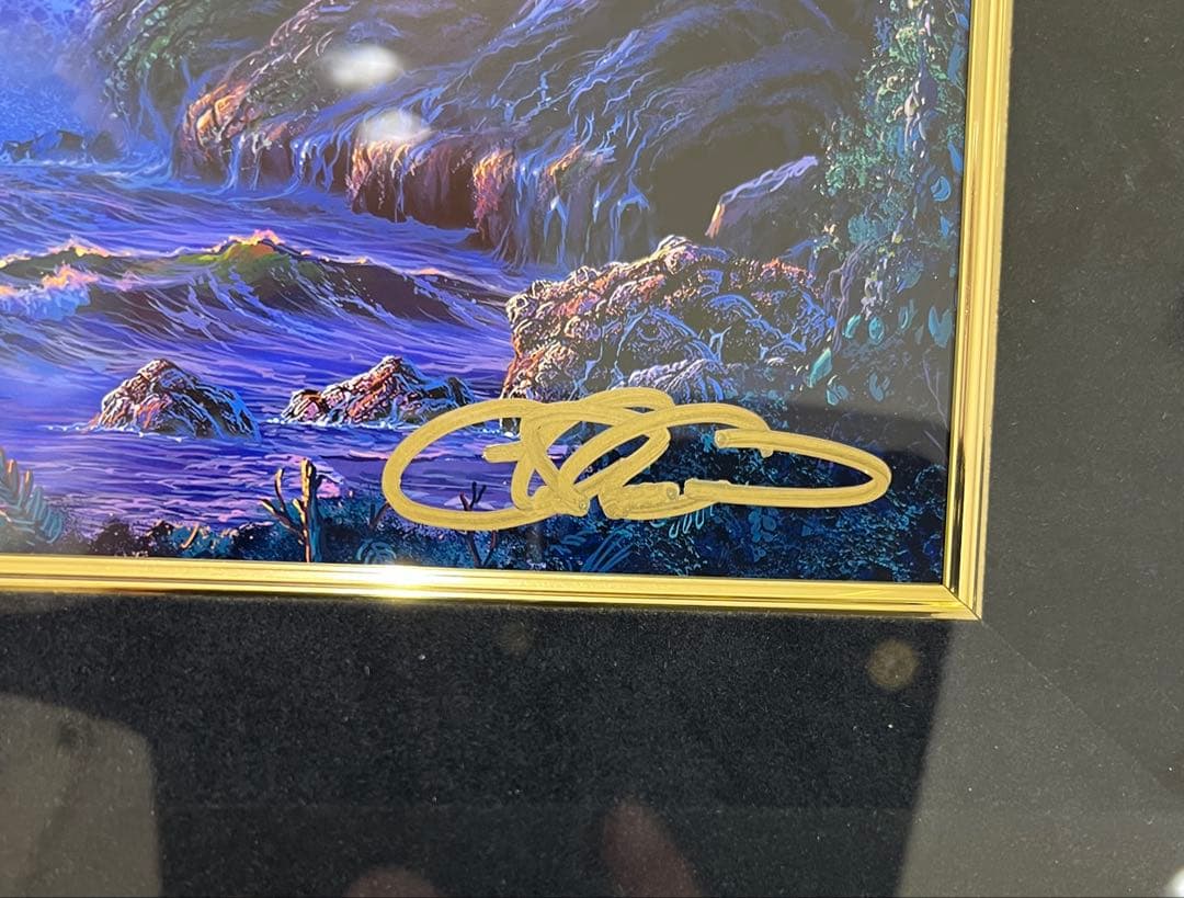 ディズニー　ラッセン　ロマンチックサンセット　ミクスドメディア　アールビバン