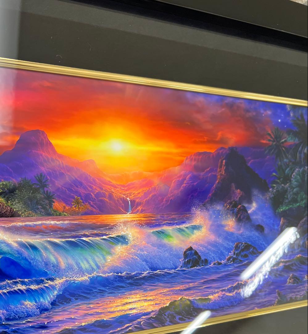 ディズニー　ラッセン　ロマンチックサンセット　ミクスドメディア　アールビバン