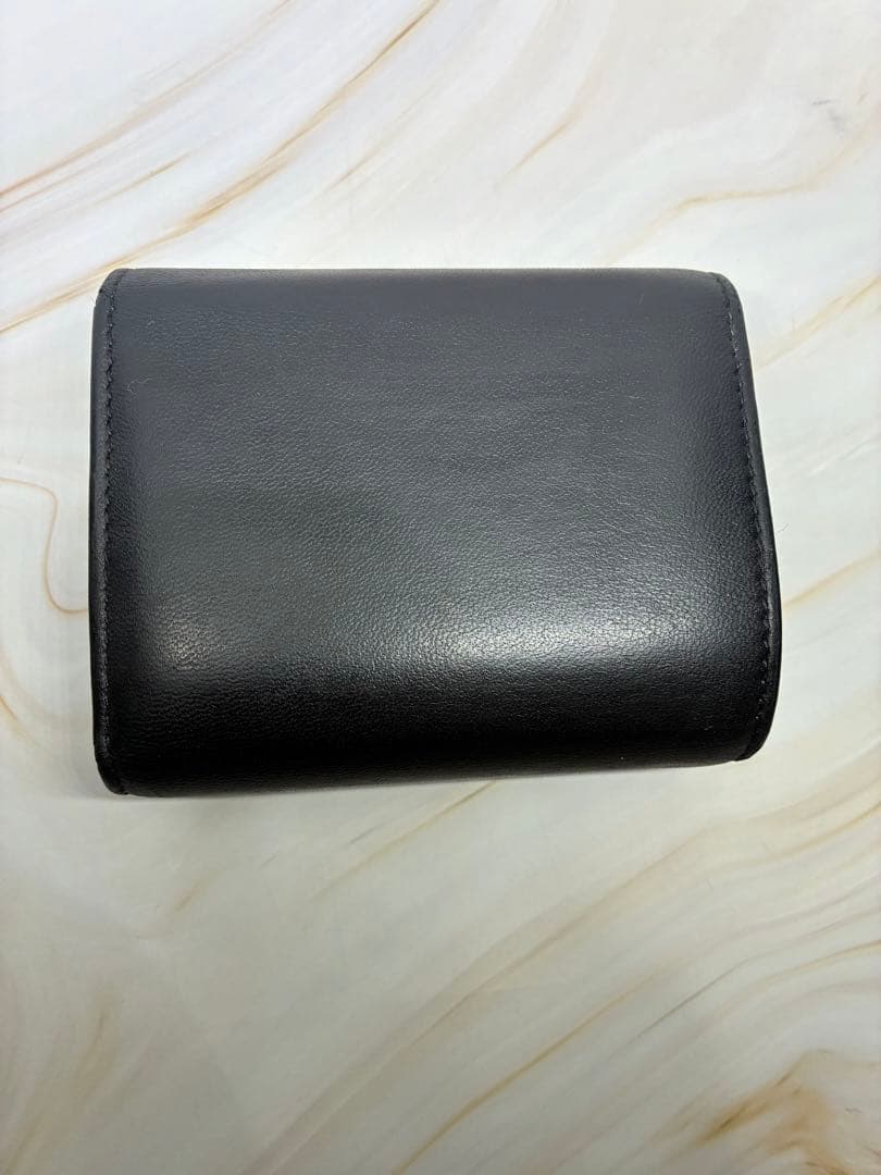 CELINE トリオンフ コンパクトウォレット ブラック 三つ折り財布
