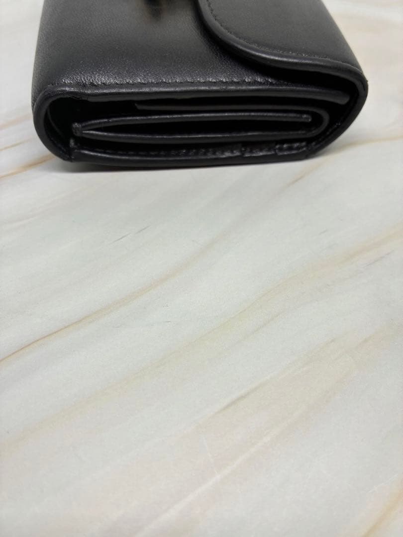 CELINE トリオンフ コンパクトウォレット ブラック 三つ折り財布