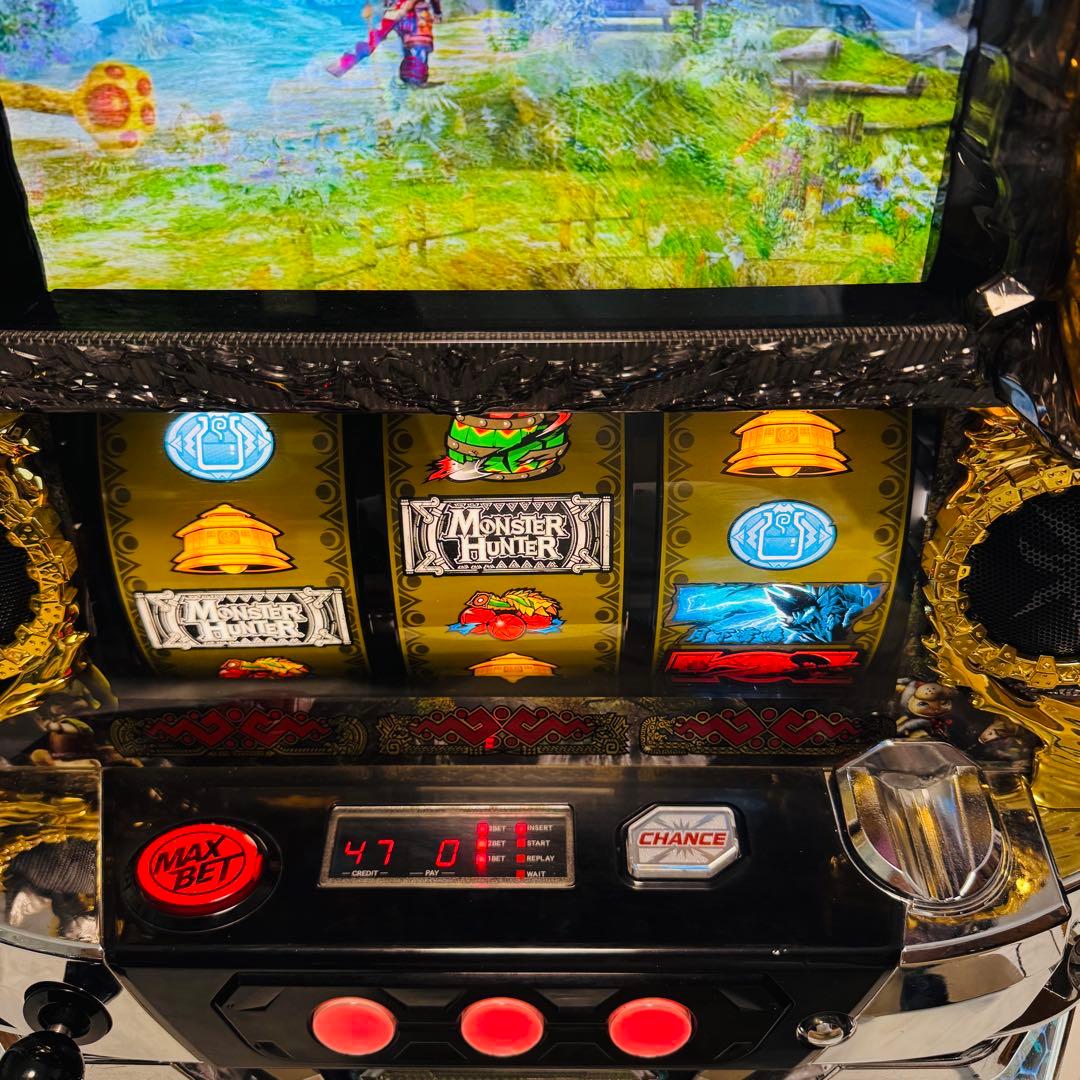 送料無料！ パチスロ モンスターハンター月下雷鳴 不要機付き