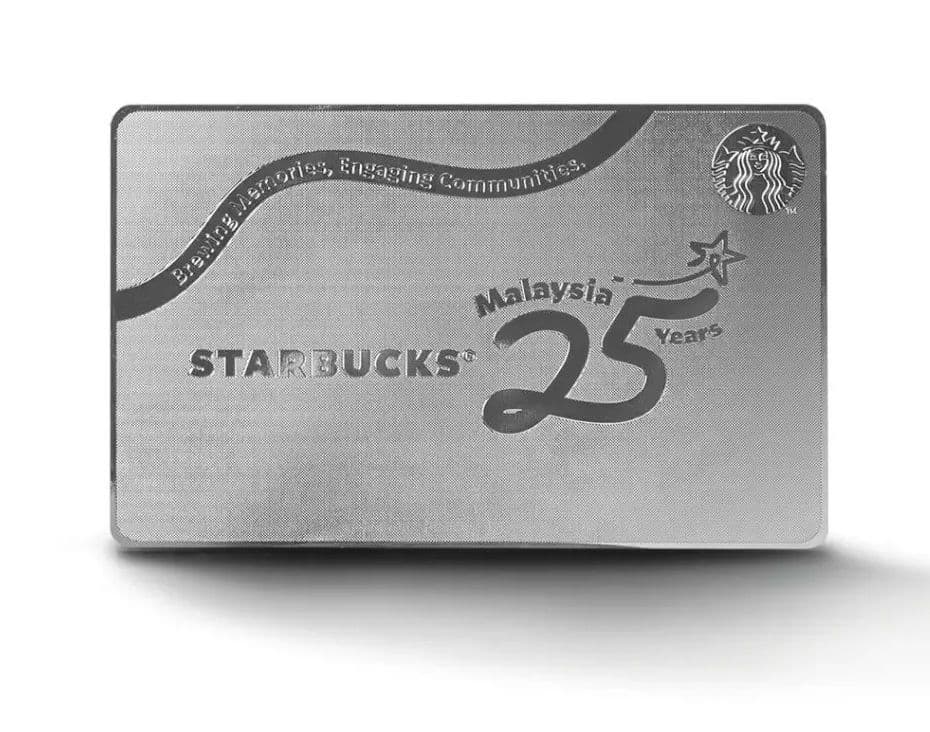 ☆激レア スターバックス ２５周年記念 メタルカード マレーシア限定 ☆
