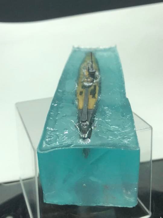 伊400 浮上せよ！　潜水艦水没　ジオラマ