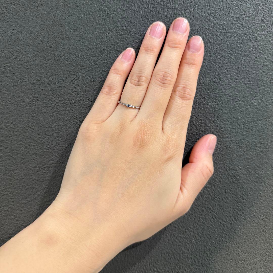 【鑑別カード付】ベニトアイト ダイヤモンド プラチナ リング 天然石 約9号