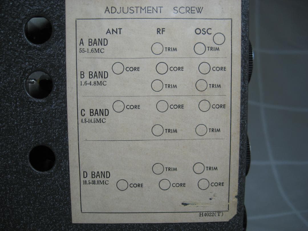 【動作品】TRIO トリオ 9R-59 真空管式 通信型受信機