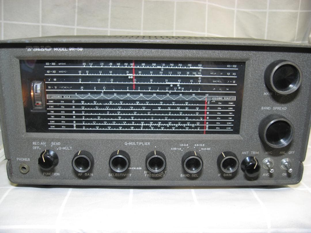 【動作品】TRIO トリオ 9R-59 真空管式 通信型受信機