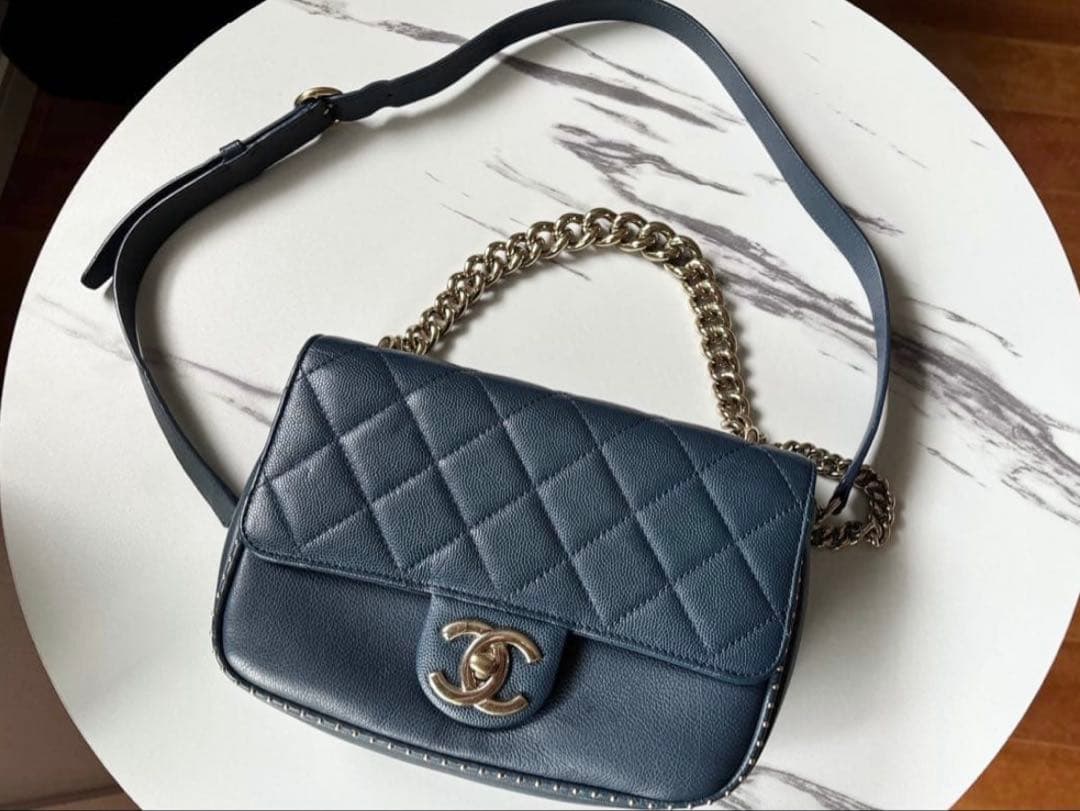 1/17までお値下げ⭐︎美品⭐︎シャネル キャビアスキン チェーンショルダー