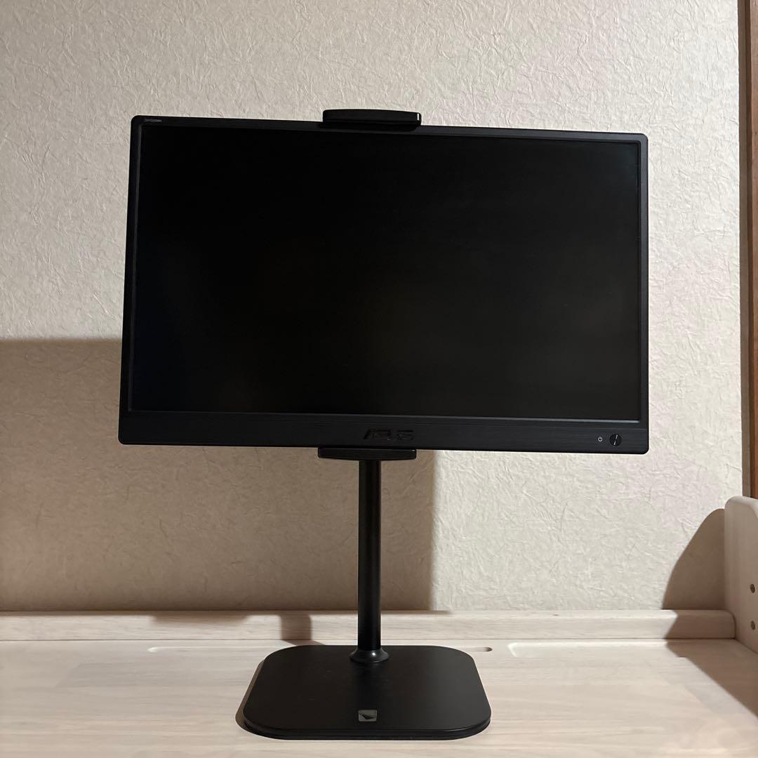 ASUS MB165B ポータブルモニター 本体とケーブル、カバー付き