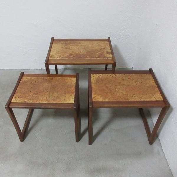 イギリス ビンテージ 家具 G-PLAN ジープラン ネストテーブル 6728d