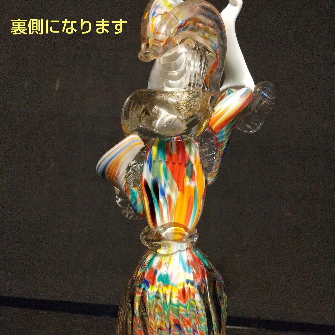 ベネチアガラス工芸品 フィギュリン 貴重フラメンコ ペア 粉ガラスで流れるライン