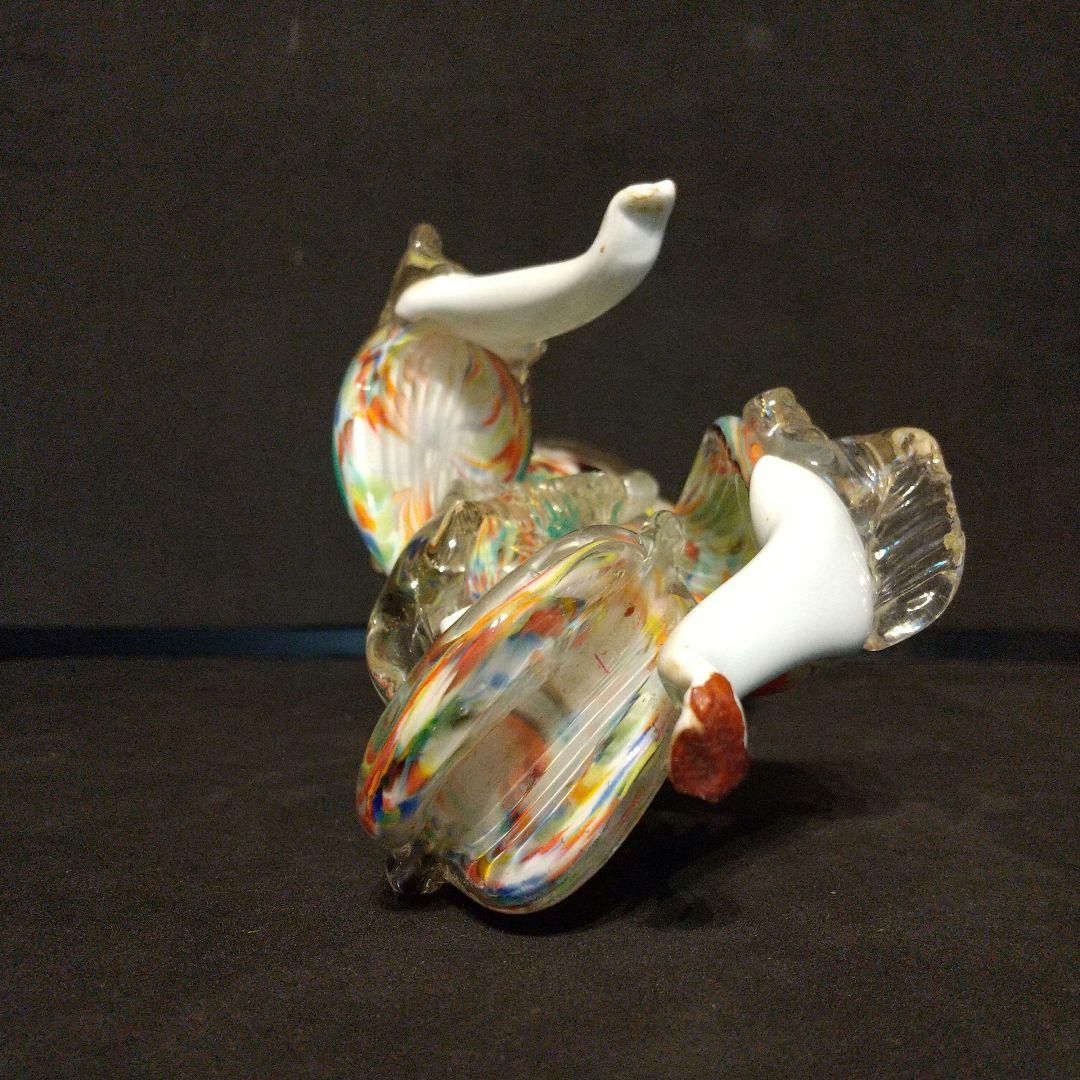 ベネチアガラス工芸品 フィギュリン 貴重フラメンコ ペア 粉ガラスで流れるライン