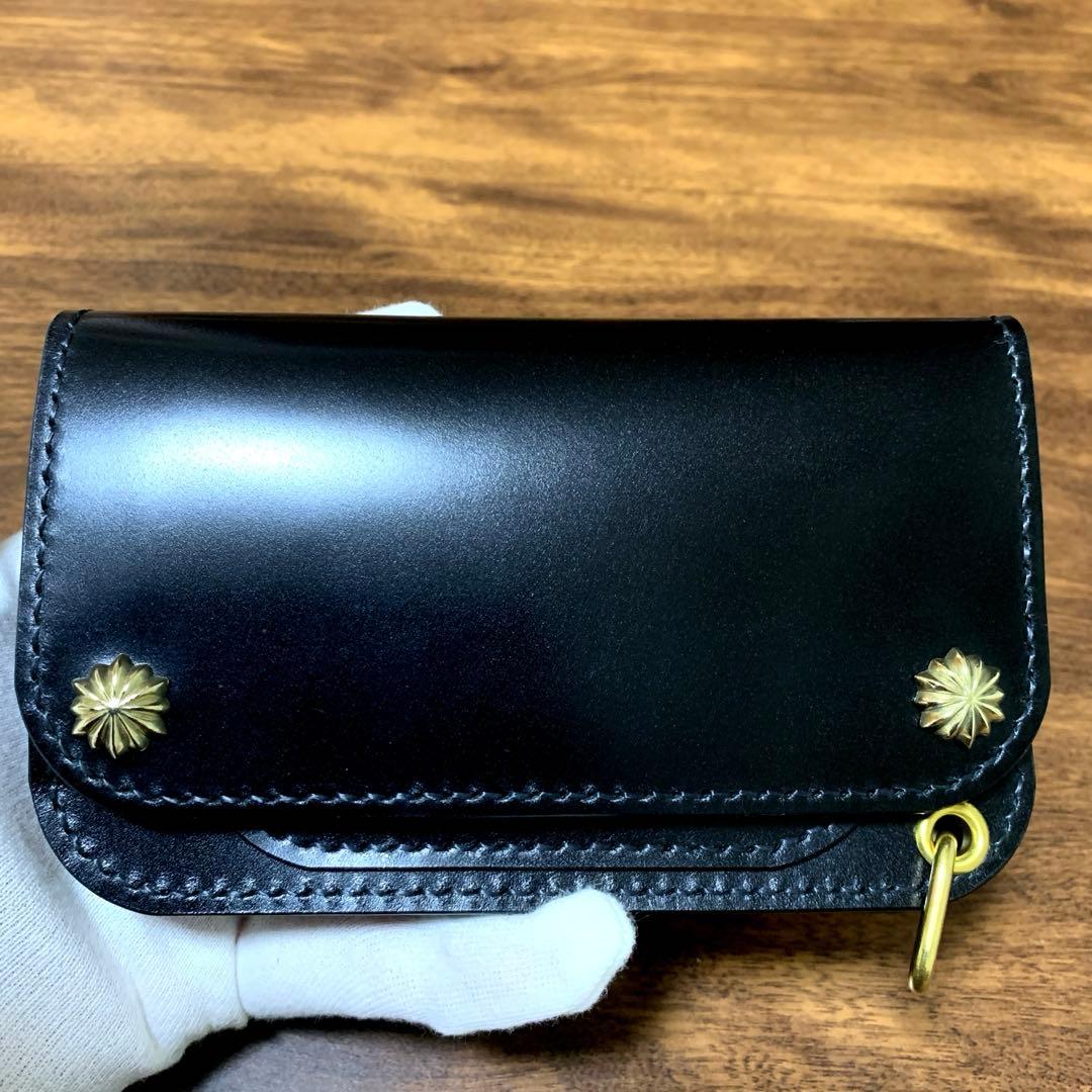 トラッカーウォレット　ミドル　新喜皮革　フルコードバン