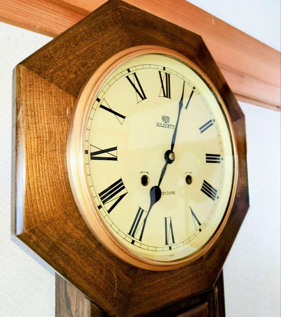 〈完動・美品〉武田時計MAJESTY②　31日巻　八角ゼンマイ振り子時計　古時計