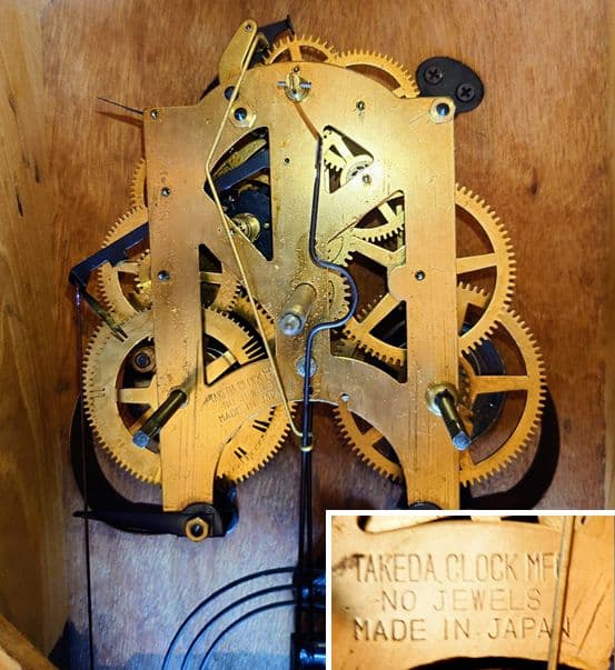 〈完動・美品〉武田時計MAJESTY②　31日巻　八角ゼンマイ振り子時計　古時計