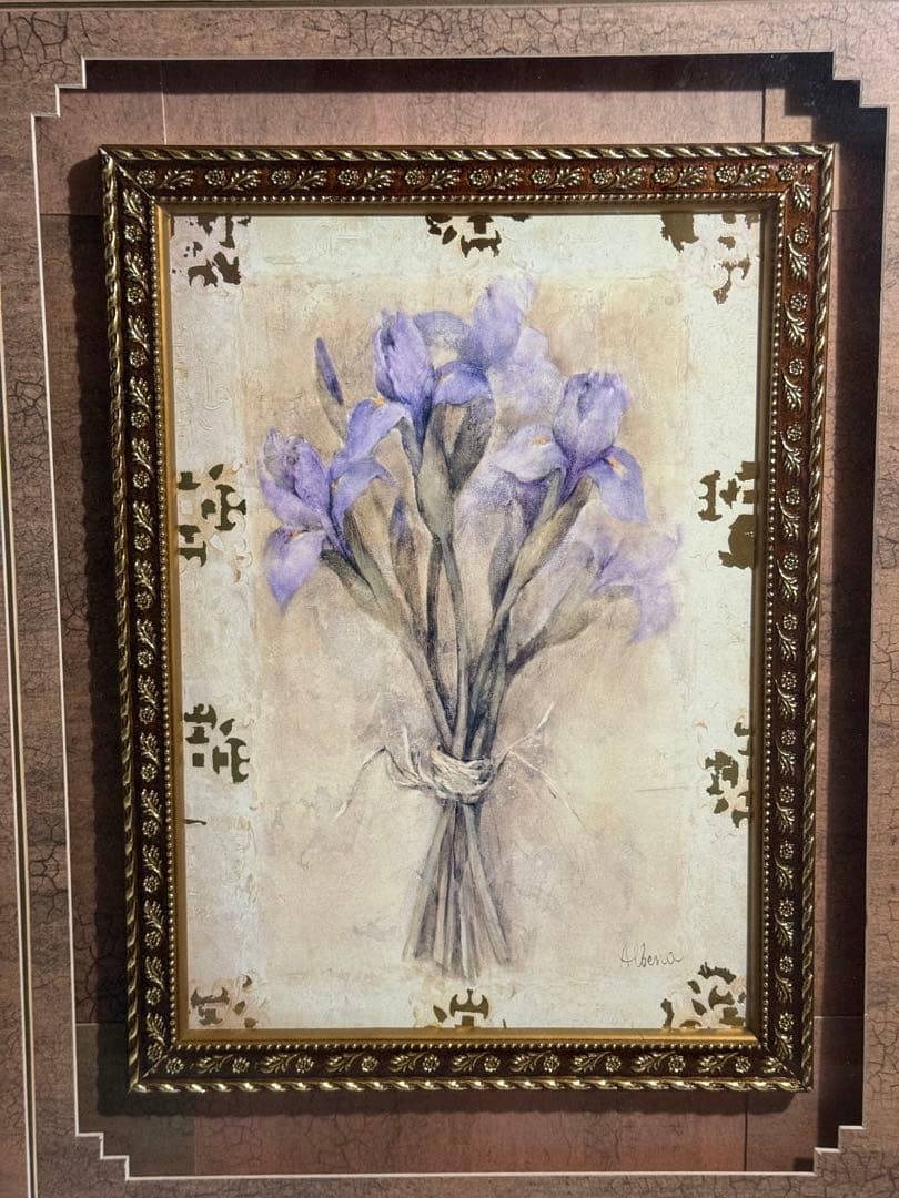 写実画　【アイリス】肉筆画　作者不詳