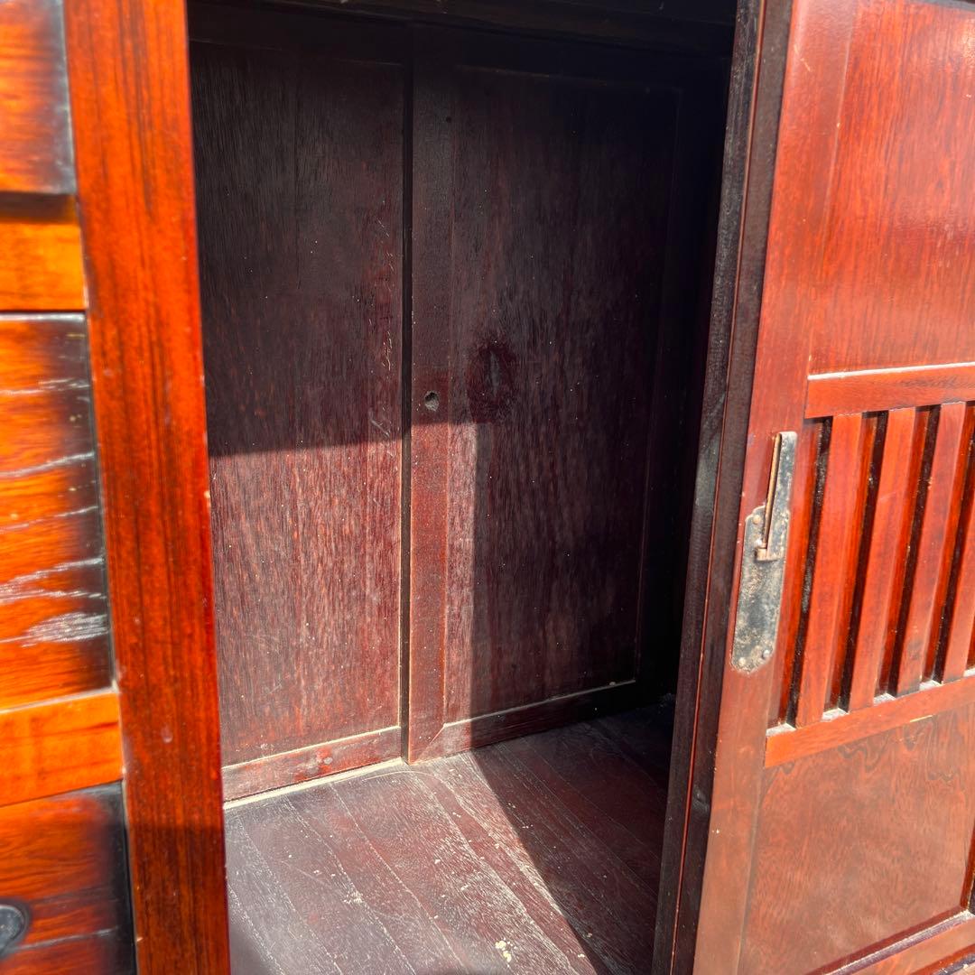 箪笥 民芸箪笥 和箪笥 和タンス 両面式 茶箪笥 レトロ家具